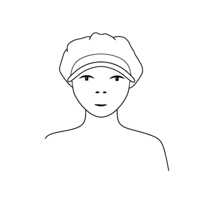 Cap worn backward