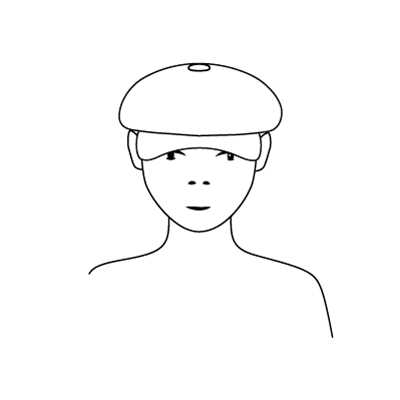 Hat worn forward