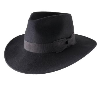 Extra Wide Brim The Bonbon Men Women Wool Felt Flat Crown Bolero Hat 