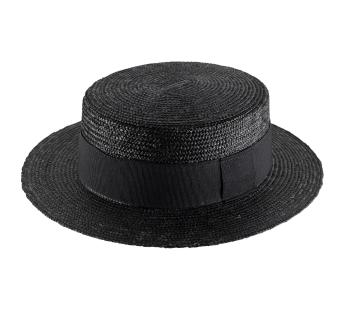 Chapeau Beige Canotier Luxe