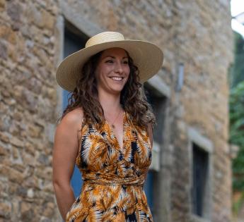 Chapeau paille large Capeline Cavoli