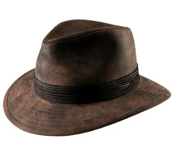 Stetson leather fedora on sale