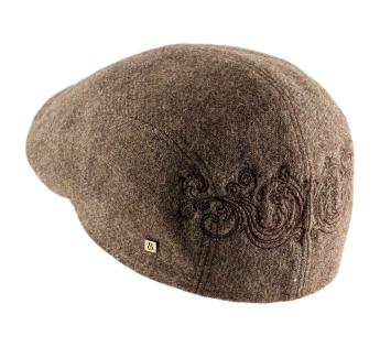 casquette plate brodée Morgan