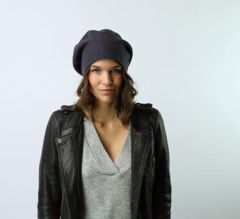 bonnet long Woollen Roll Upp Beret