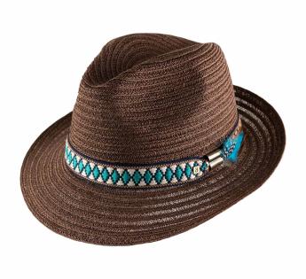 chapeau trilby paille abaca Paul