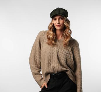 Casquette laine Stetson Hatteras Dark Paisley Flat Cap