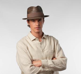 fedora paille fine Classic Straw Fedora 
