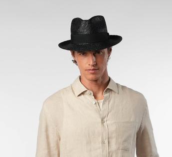 fedora paille fine Classic Straw Fedora 