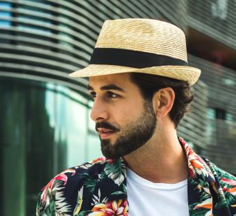 chapeau paille Trilby Classic trilby paille Classic Straw Trilby