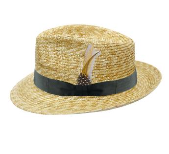 Chapeau de paille personnalisable My Straw Fino Fedora 